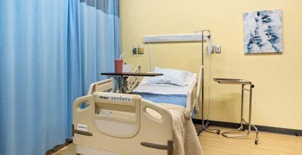 Hospital bed and equipment