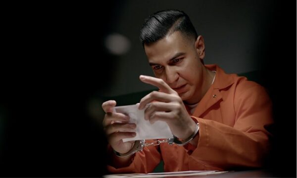 Actor in prison role on set